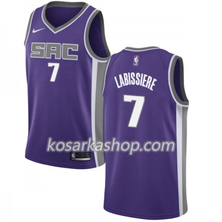 Dres Sacramento Kings Skal Labissiere 7 Nike 2017-18 Ljubičasta Swingman